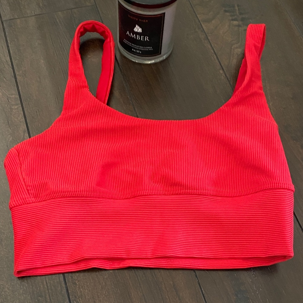 Beach Riot Red Sports Bra
